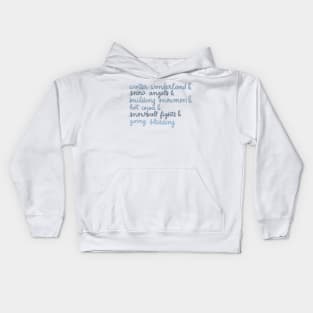 winter wonderland Kids Hoodie